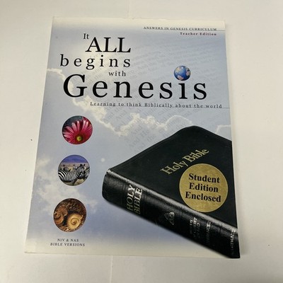 It All Begins with Genesis NIV & NAS Teacher Edition Included CD
