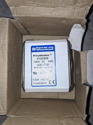 3er SET - Ferraz Shawmut Protistor P300508 Sicherung - 550A 1250V AC - aR - NEU
