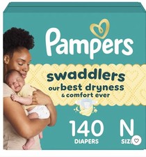 New 310 Pampers Swaddlers Dry Baby Diapers Newborn