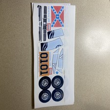 REPRO McDONALD'S Happy Meal GENERAL LEE DECALS Dukes Of Hazzard REPRO UNCUT