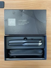 GHD Unplugged Cordless Hair Styler Straightener - Black with Case