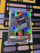 2021 Bowman Draft #BDC-123 Calvin Ziegler Chrome Refractor