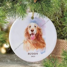 Golden Retriever Ornament Personalized Dog Ornament Gold Retriever Christmas ...