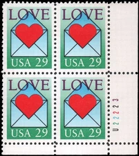 US #2618 MNH plate block of 4