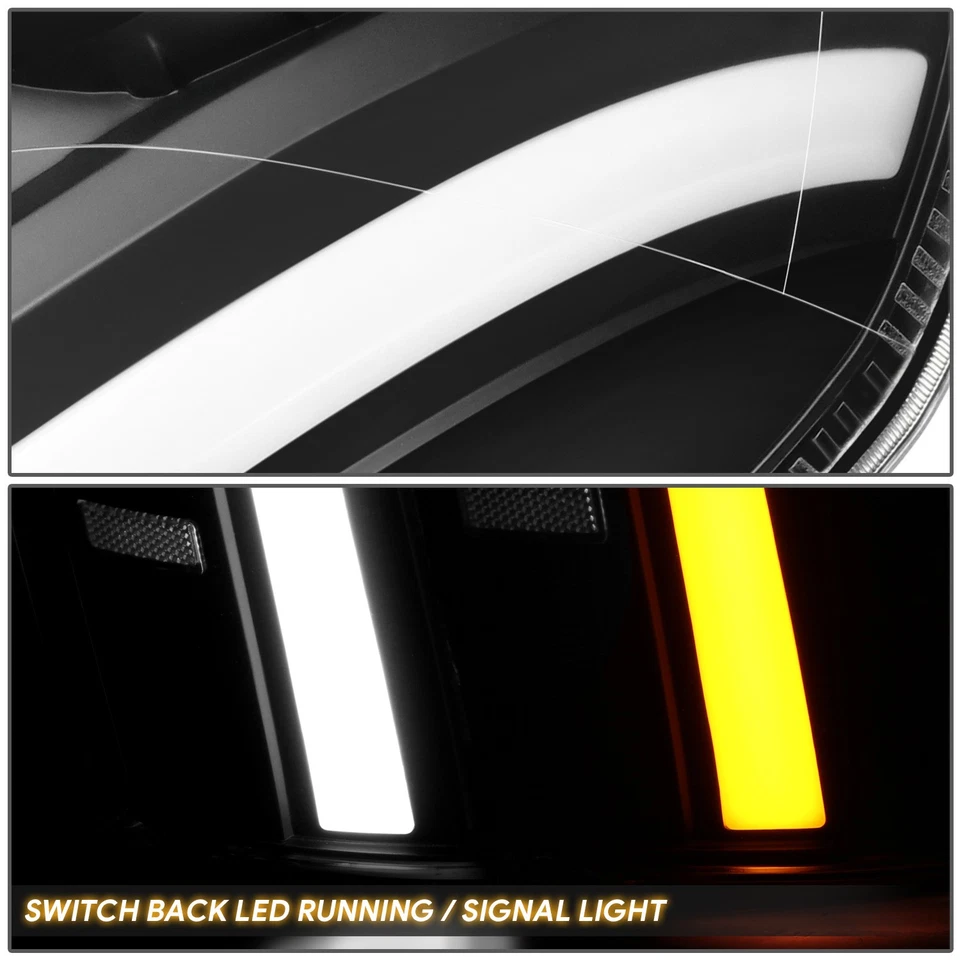 Faros traseros proyectores Fit 07-13 Cadillac Escalade ESV EXT negros/claros Foto 4 de 4