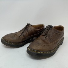 Dr Martens Brown Leather Wingtip 3989 Oxford Brogue Shoes Mens Sz 6 Women s Sz 7