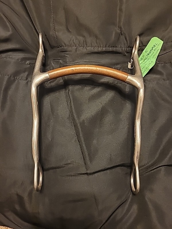 5'' TRAMMELL Copper Texas Oval Mouth 3" Cheek 6" Shank WESTERN BIT USA 