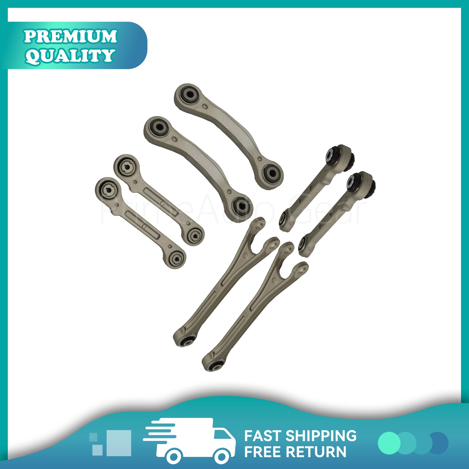 8PCS Fit 2017+ Maserati Levante Rear Suspension Control Arm Kit US