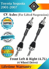 New Oe Front Cv Axles For 2001-2007 Toyota Sequoia 4.7l 4wd Wlift Lifetime War. New Oe Front Cv Axles For 2001-2007 Toyota Sequoia 4.7l 4wd Wlift Lifetime War.