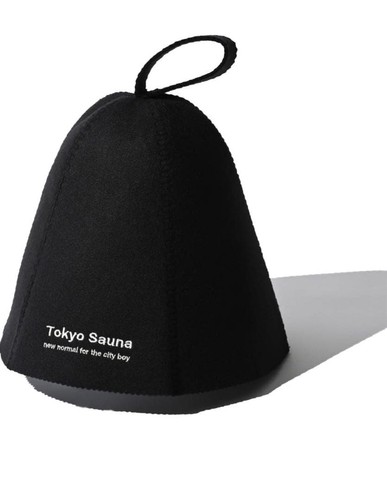 Tokyo Sauna Hat Black Wool Washable Smooth Touch High Quality Banya Japan Used