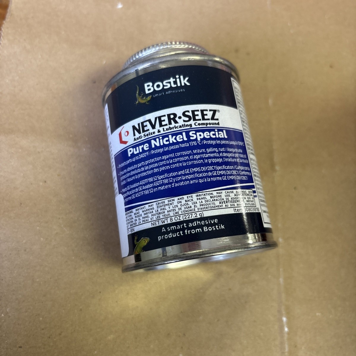 BOSTIK Never-Seez Pure Nickel Special 8oz Can Anti-Seize Compound
