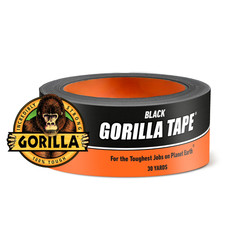 Gorilla 30 Yard Black Tough Duct Tape Single Roll, Pack of 1