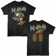 Def Leppard North American Tour Cities Men's T Shirt