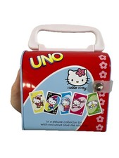 Hello Kitty Uno Deluxe Collector Tin Sanrio 2003 Complete w/Instructions