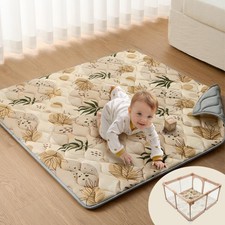 Baby Play Mat, 47x47 Infant Play Mat for Playpen, Thicken Foam Cushioned Baby