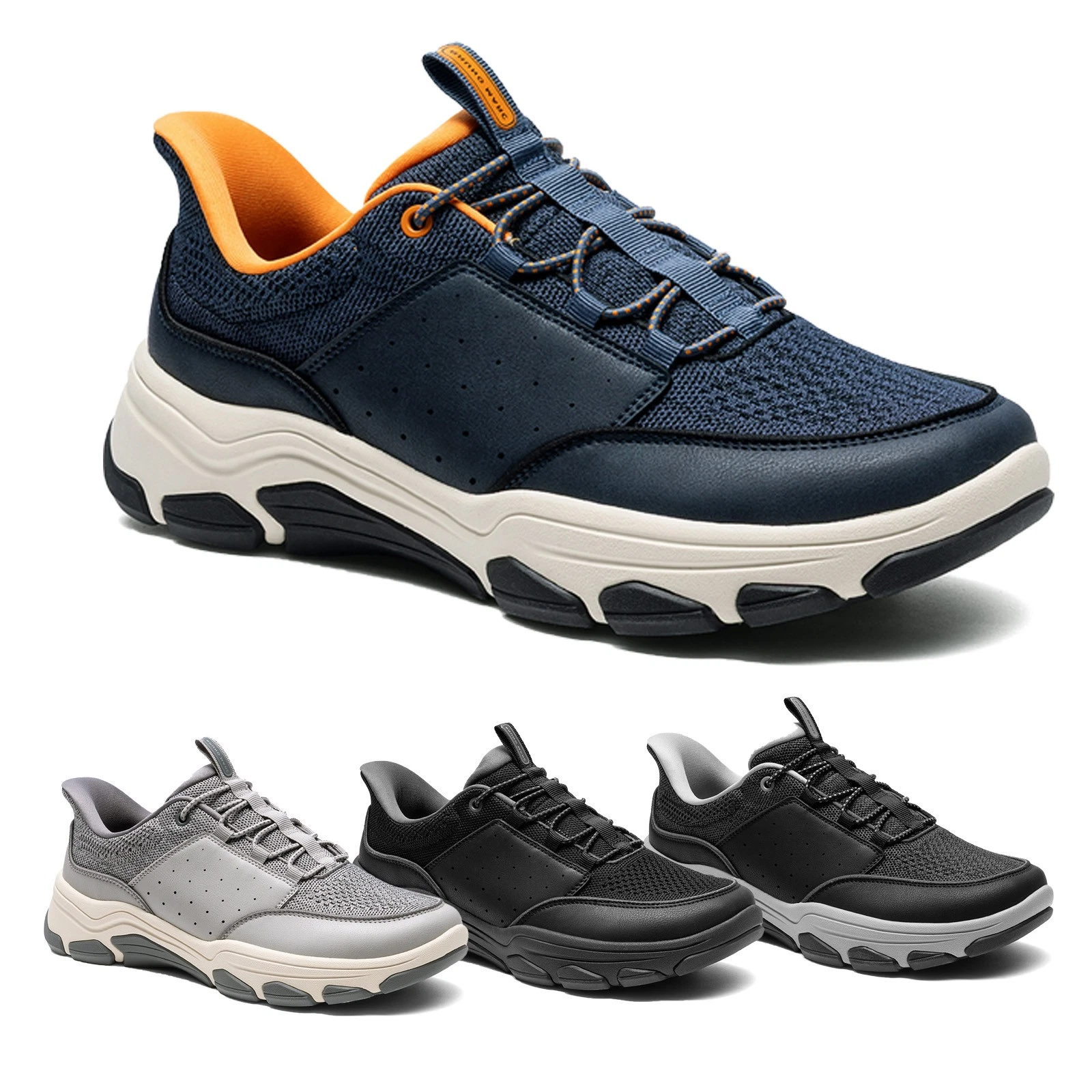 Men's Slip-On Loafers Waterproof Wide Toe Non-Slip Comfortable Walking Shoes
Opens in a new window o