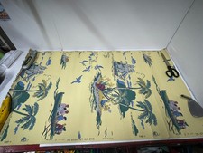 s30--Vintage Walt Disney Productions Wallpaper Treasure Island-RARE Union Made