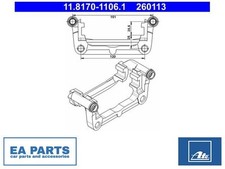 Carrier, brake caliper for CHEVROLET VAUXHALL OPEL ATE 11.8170-1106.1