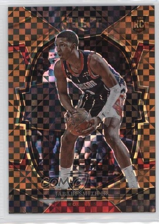 2022-23 Panini Select Concourse Copper Plaid Prizm 28/49 Jabari Smith Jr #69 v9t