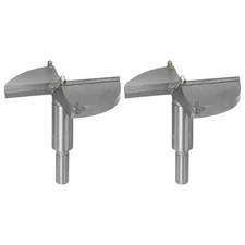 2pcs Forstner Drill Bit 80mm (3-5/32") Tungsten Carbide 2 Cutters Wood Drill Bit