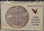 BU 1996 American Silver Eagle Dollar in Plastic Case, 1 Oz ASE $1 Bullion
