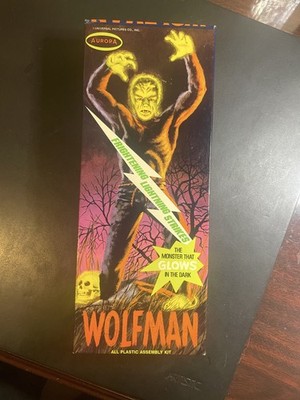 Aurora Wolfman Frightening Lightning 450-150 Model Kit Mint in Box Original