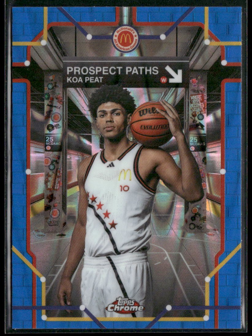 2025 Topps Chrome Mcdonald's All American - Prospect Paths Koa Peat #PP-13 Blue