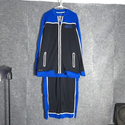 Nike Delaware Basketball Mens XXL/XL Blue Black Tracksuit Warmup Suit 392902-014