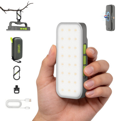 Portable LED Mini Light 600lm Rechargeable Camping Lamp SOS Emergency Light