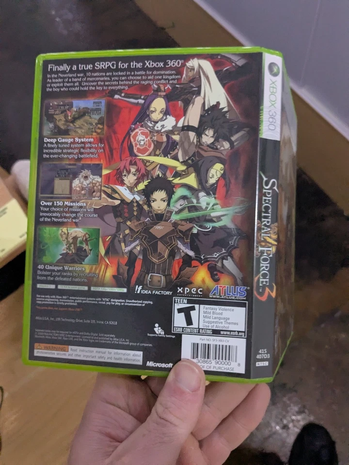 A1 Spectral Force 3 (Microsoft Xbox 360, 2008) - No Manual - Image 3 of 4