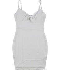 GUESS Womens Jungle Bodycon A-line Dress, White, X-Large