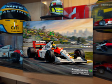 Insegna metallo Ayrton Senna McLaren MP4/6 1991 GP Brasile arte parete garage F1 regalo