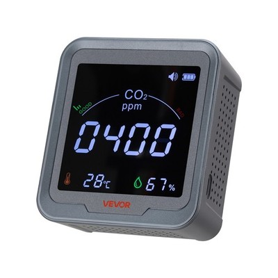 Carbon Dioxide Monitor, CO2 Controller with Temperature and Humidity Display, ND