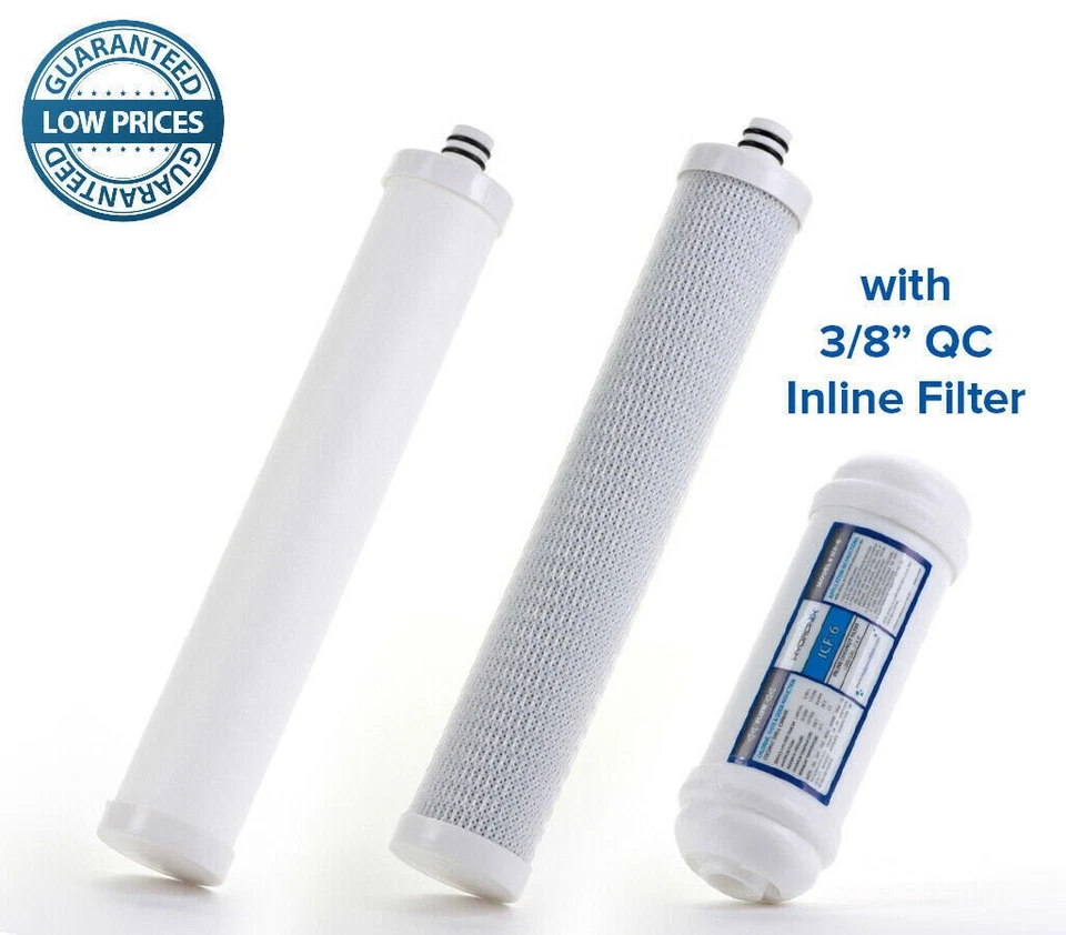 CFS Culligan RO Filter Set for AC-30 AC30 Reverse Osmosis System with 3/8 inline QC