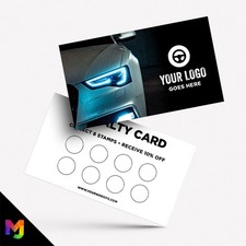 Personalised Loyalty Reward Cards Printing ? Car Vehicle Valet Showroom Taxi 2