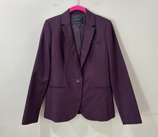 J. Crew Super 120s Wool Campbell Blazer Jacket Women's Size 6 Plum Purple B9675