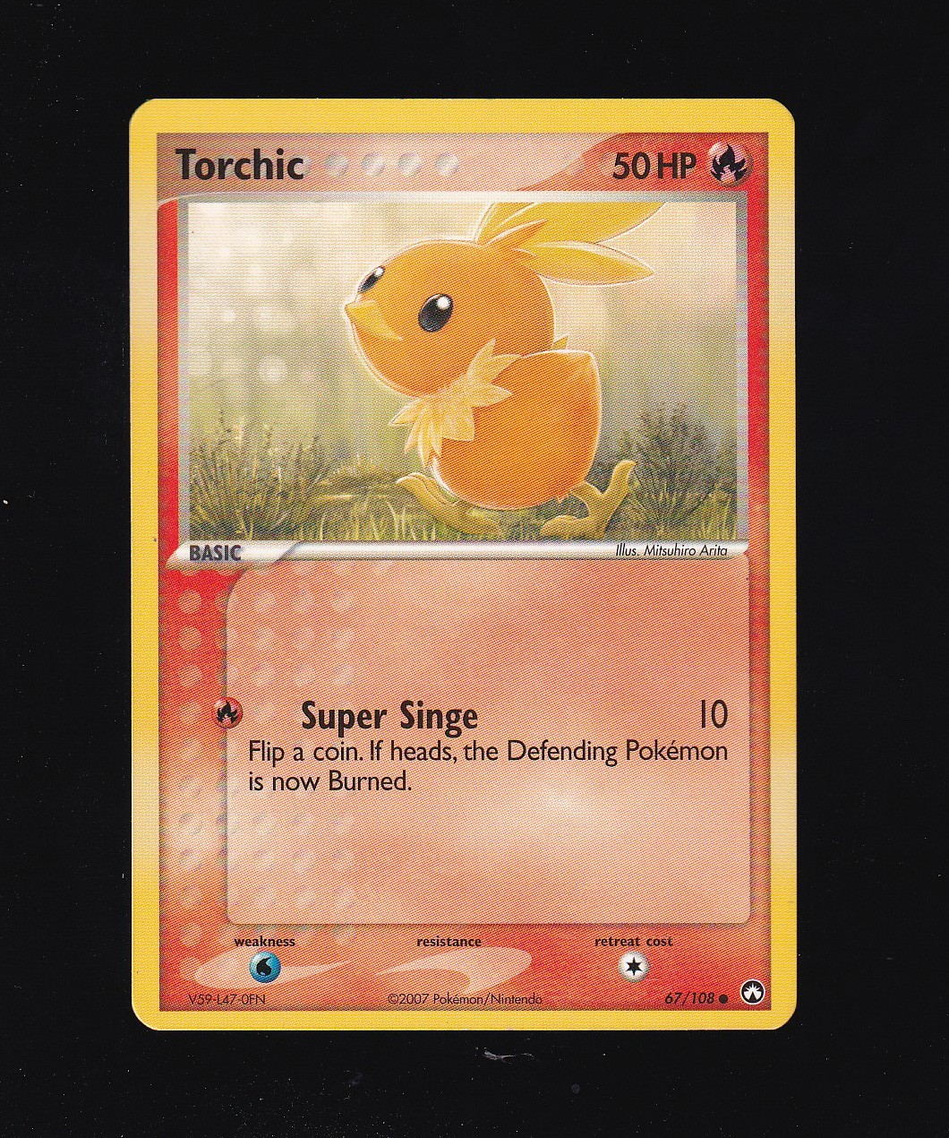 2007 Pokemon TCG Torchic 67/108