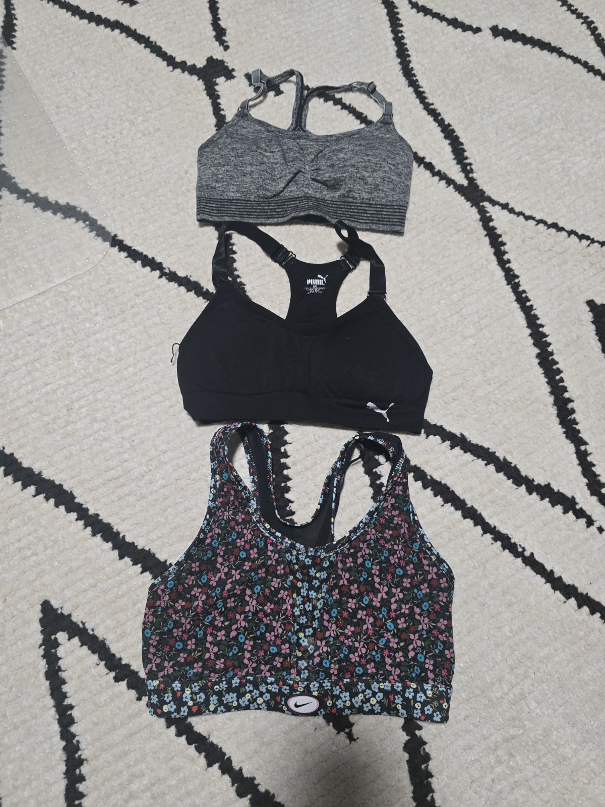 Sports Bra Bundle - Lot Of 3 - Nike, Puma, Victoria Secret - Size Small-image