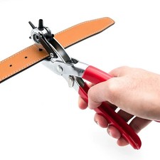 Leather Hole Punch Belt Tool 6 Sizes Puncher Revolving Pliers Heavy Duty