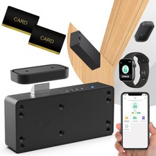 Eseesmart Smart Cabinet Lock, Hidden RFID Keyless Electronic Bluetooth Black