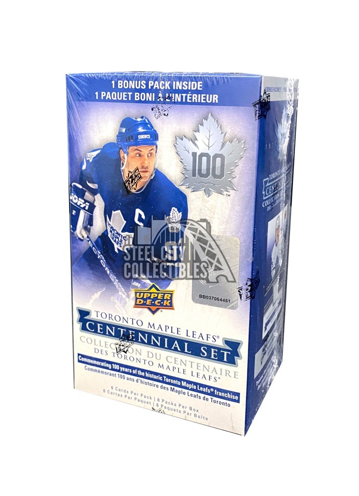 2017-18 Upper Deck Toronto Maple Leafs Centennial Hockey 8-Pack Blaster Box