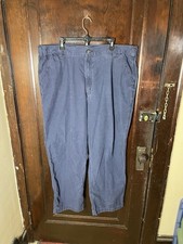 CARHARTT RELAXED FIT Rugged Flex Canvas Work Pant 102291-412 Mens 42x32 Blue
