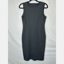 Quince Women Ultra-Stretch Ponte Sleeveless Sheath Mini Dress Gray Size S 