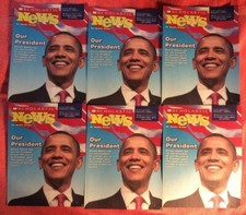 LOT OF 6 SCHOLASTIC NEWS READER JANUARY 2013 GRADE 1 OUR PRESIDENT BARACK OBAMA