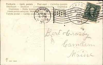 CPA FANTAISIE CARTE De Voeux Bonne Fete Jeuen Fille Aux Fleurs EUR 5,00 CPA FANTAISIE CARTE De Voeux Bonne Fete Jeuen Fille Aux Fleurs EUR 5,00
