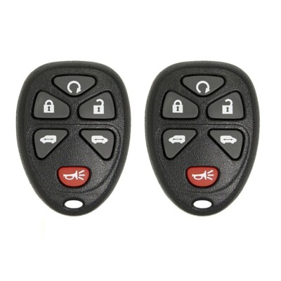 2 New Keyless Entry Remote Key Fob Van Dual Power Doors Replacement for 15114376