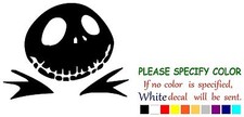 JACK NIGHTMARE BEFORE CHRISTMAS Adhesive Vinyl Decal Sticker Car Truck 11"