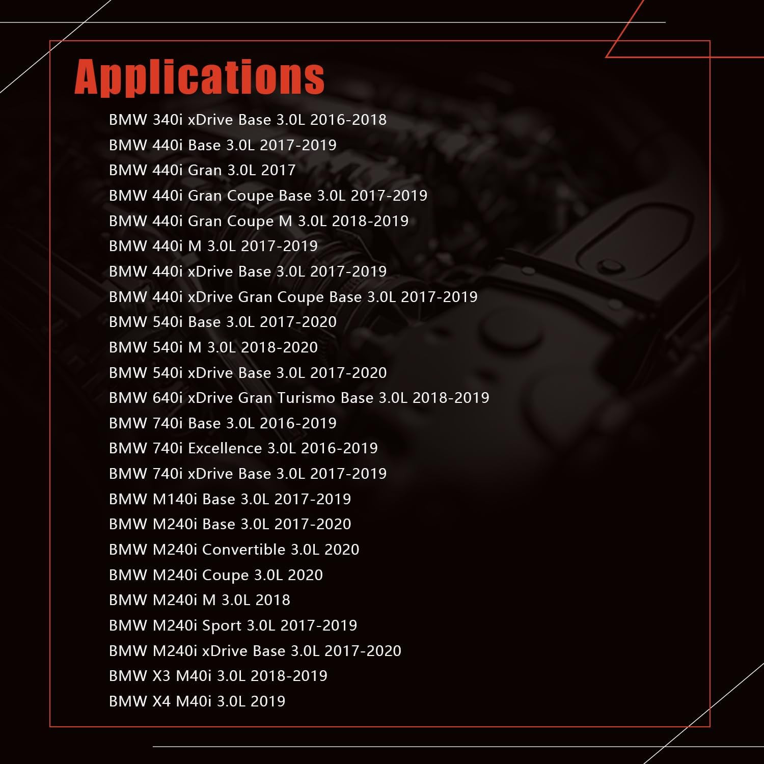 Cylinder Head Gasket Set For BMW 440i 540i 640i 740i M140i M240i X3 X4 M40i 3.0L