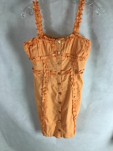 Women Urban Outfitters Orange Sleeveless Dress Small | eBay