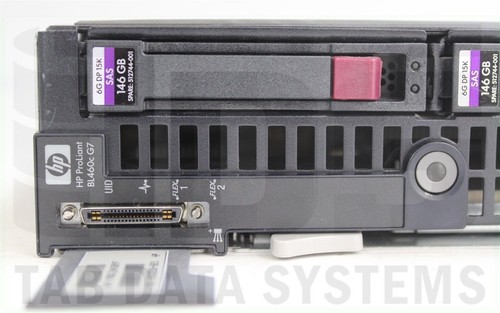 HP Proliant BL 603259-B21 BL460C G7 Blade 612648-002 Dual Xeon 146GB-HD 96GB-Ram - Picture 3 of 6